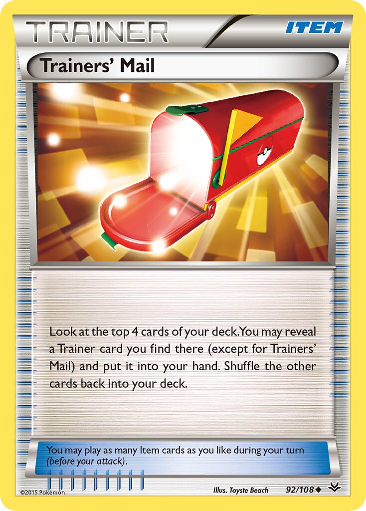 Trainers' Mail 92/108 — WC Deck 2016 (Magical Symphony) (English Pokémon TCG card)