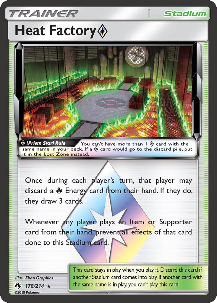 Heat Factory ◇ 178/214 — WC Deck 2019 (Fire Box) (English Pokémon TCG card)