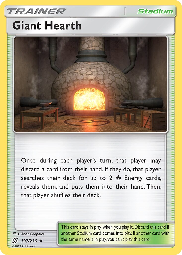 Giant Hearth 197/236 — WC Deck 2019 (Perfection) (English Pokémon TCG card)