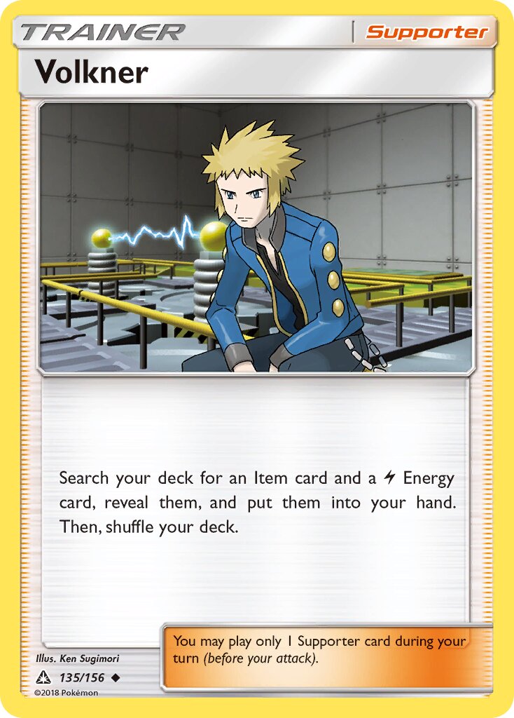 Volkner 135/156 — WC Deck 2019 (Pikarom Judge) (English Pokémon TCG card)