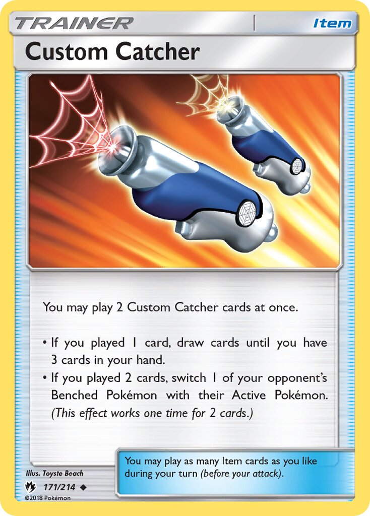Custom Catcher 171/214 — WC Deck 2019 (Pikarom Judge) (English Pokémon TCG card)