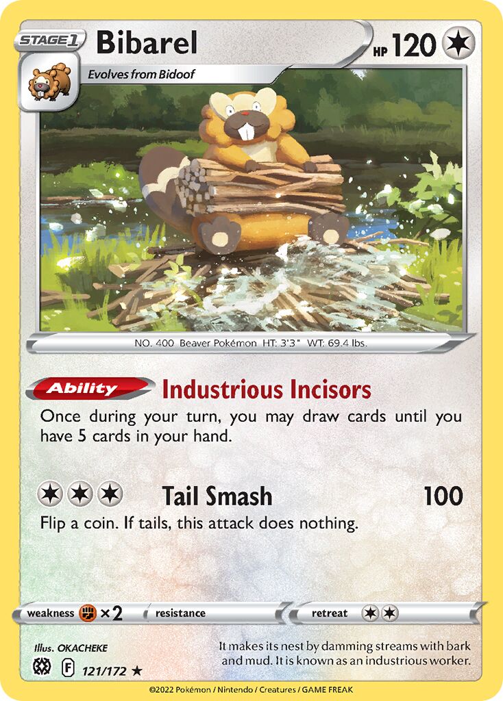 Bibarel 121/172 — WC Deck 2022 (ADP) (English Pokémon TCG card)