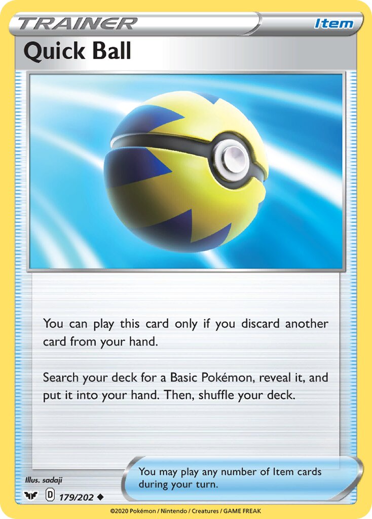 Quick Ball 179/202 — WC Deck 2022 (ADP) (English Pokémon TCG card)