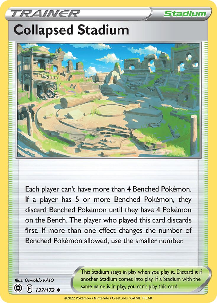 Collapsed Stadium 137/172 — WC Deck 2023 (Colorless Lugia) (English Pokémon TCG card)