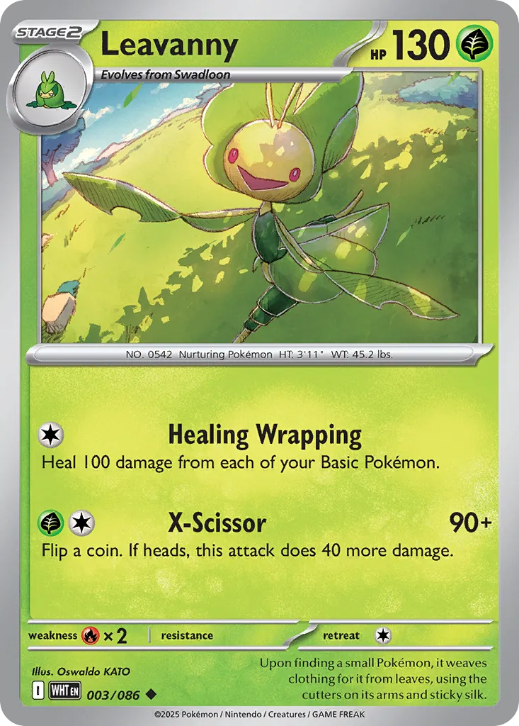 Leavanny 003 — White Flare (English Pokémon TCG card)