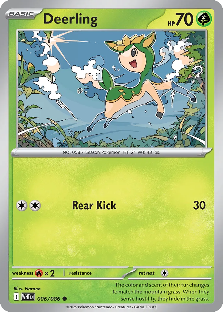 Deerling 006 — White Flare (English Pokémon TCG card)