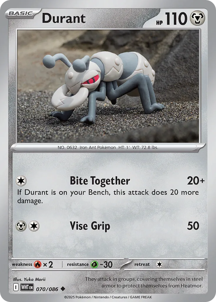 Durant 070 — White Flare (English Pokémon TCG card)