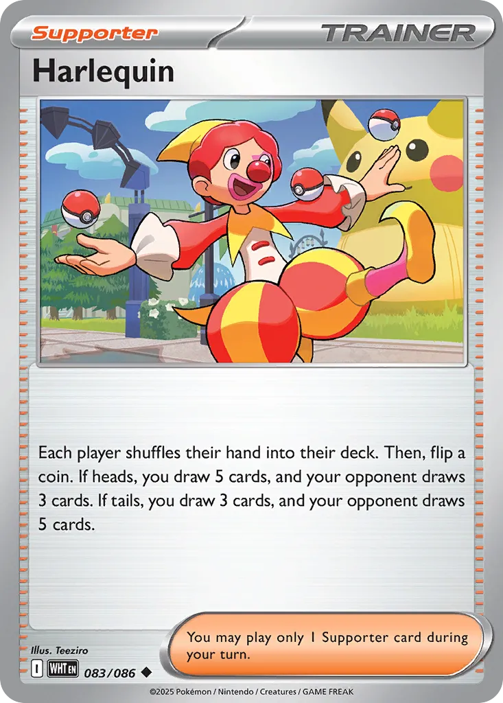 Harlequin 083 — White Flare (English Pokémon TCG card)
