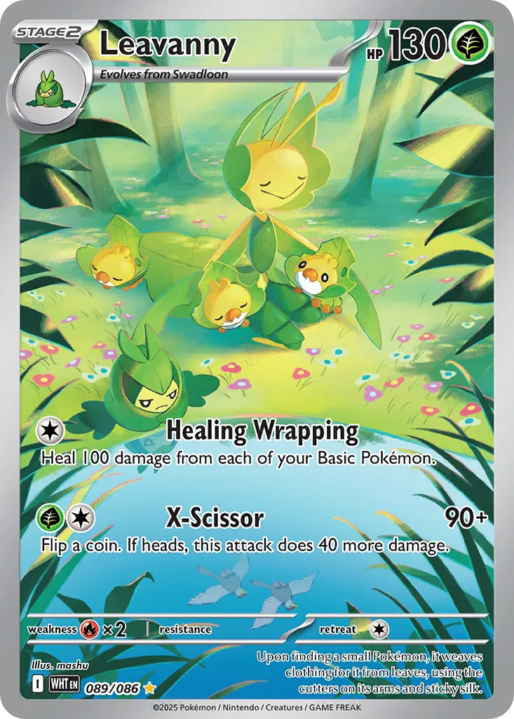 Leavanny 089 — White Flare (English Pokémon TCG card)