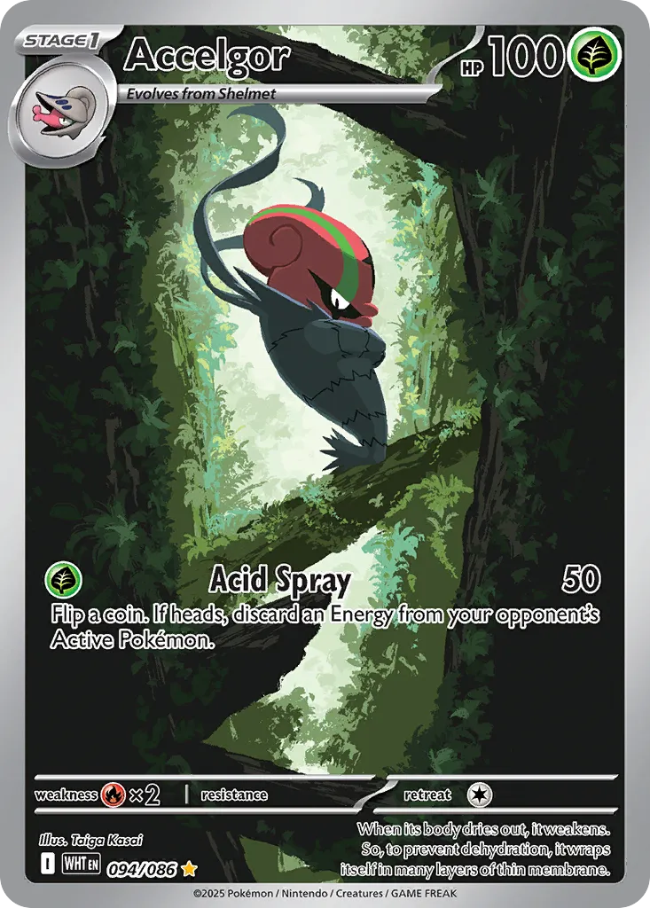 Accelgor 094 — White Flare (English Pokémon TCG card)