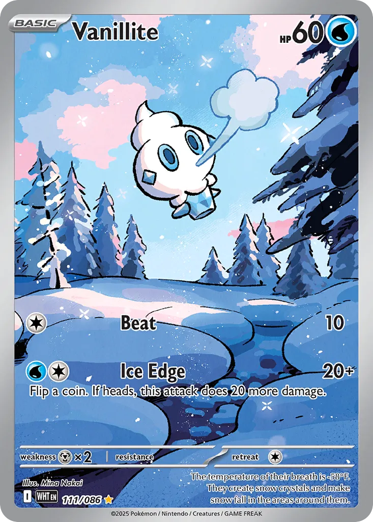Vanillite 111 — White Flare (English Pokémon TCG card)