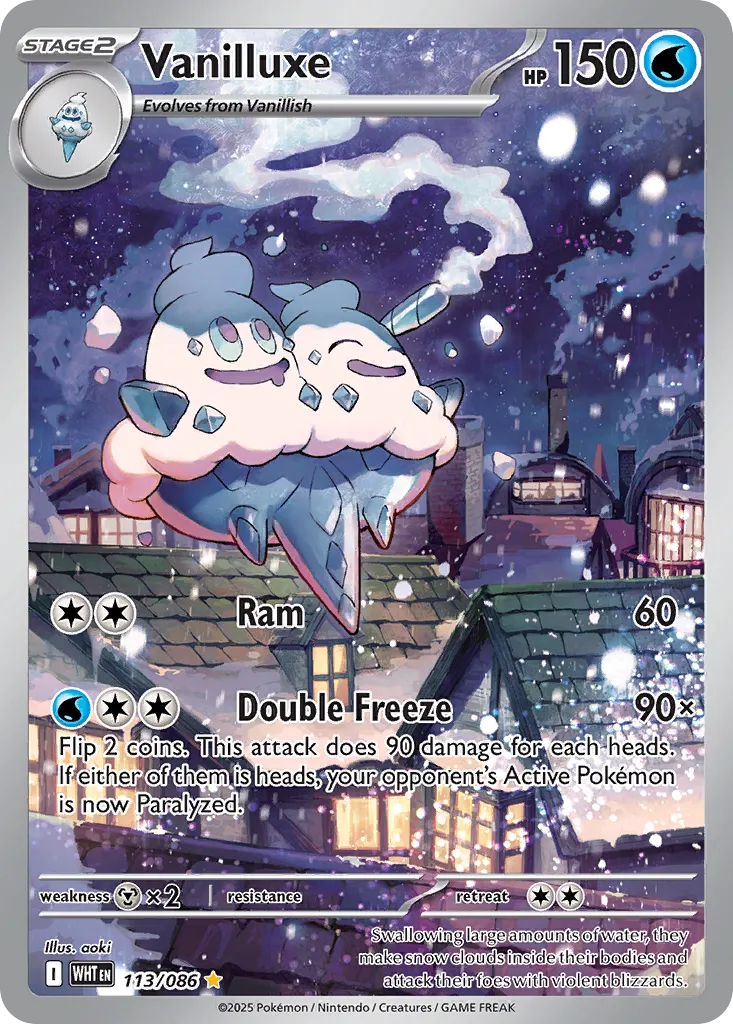 Vanilluxe 113 — White Flare (English Pokémon TCG card)