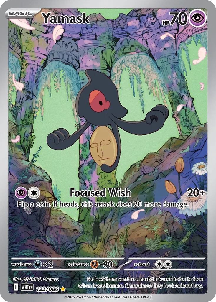 Yamask 122 — White Flare (English Pokémon TCG card)