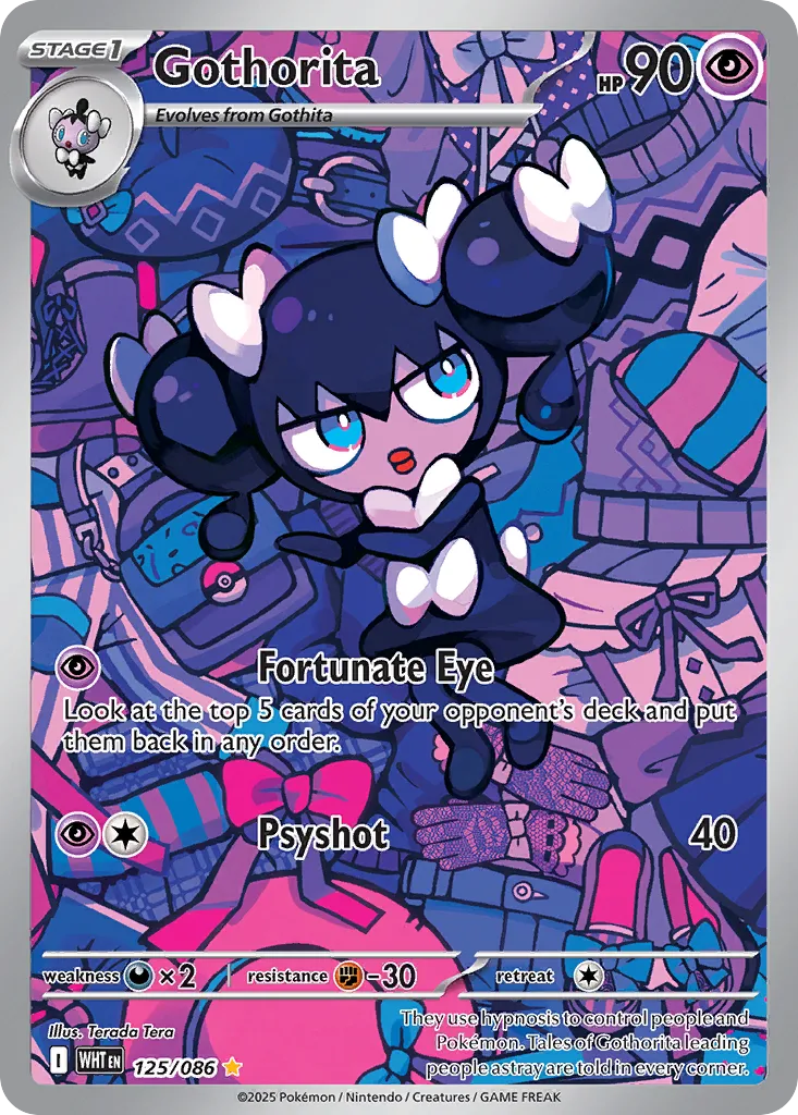 Gothorita 125 — White Flare (English Pokémon TCG card)