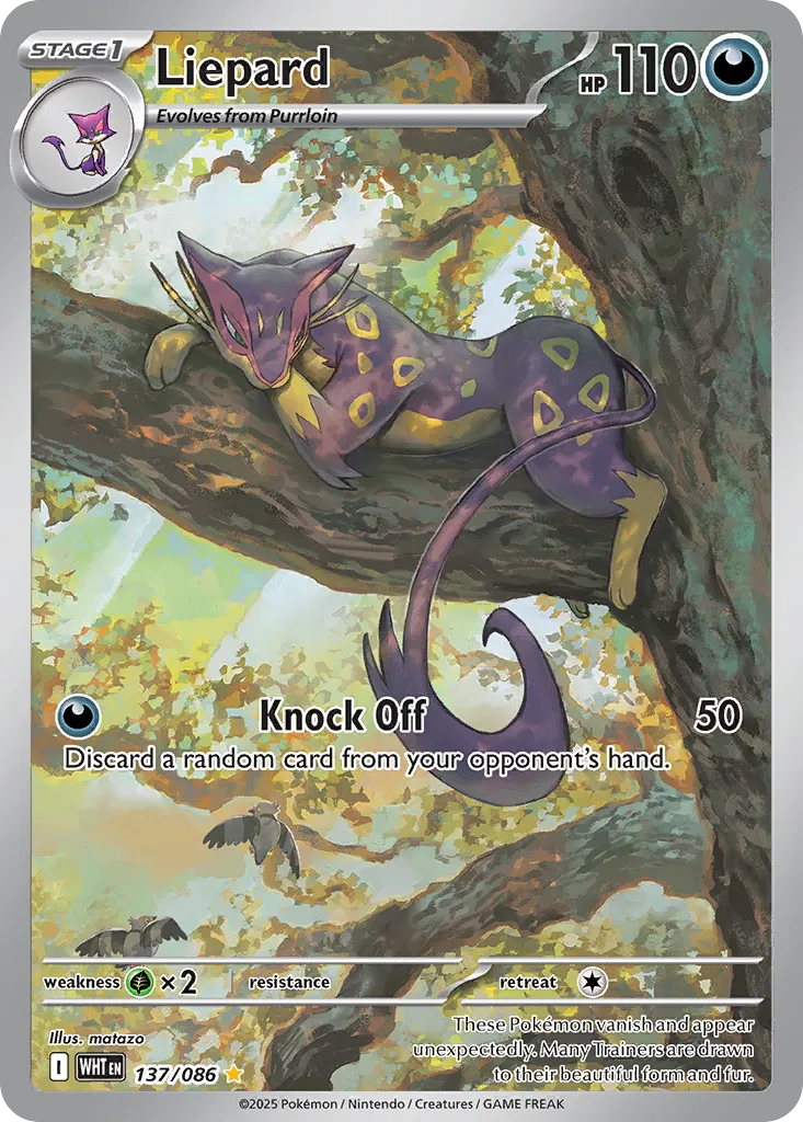 Liepard 137 — White Flare (English Pokémon TCG card)