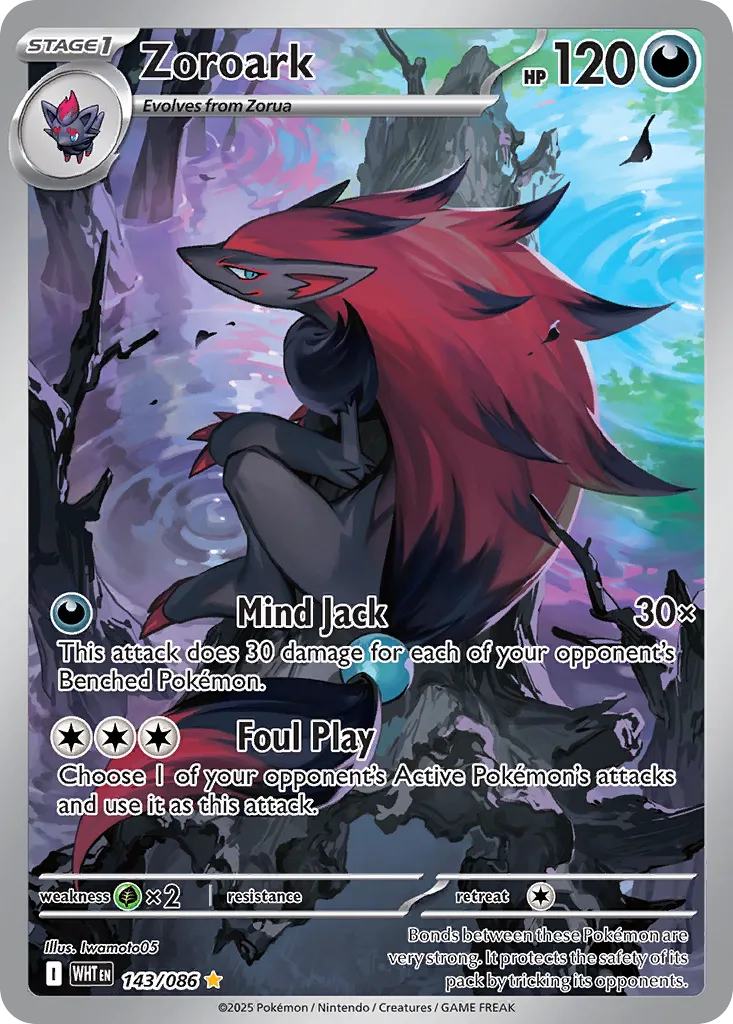 Zoroark 143 — White Flare (English Pokémon TCG card)