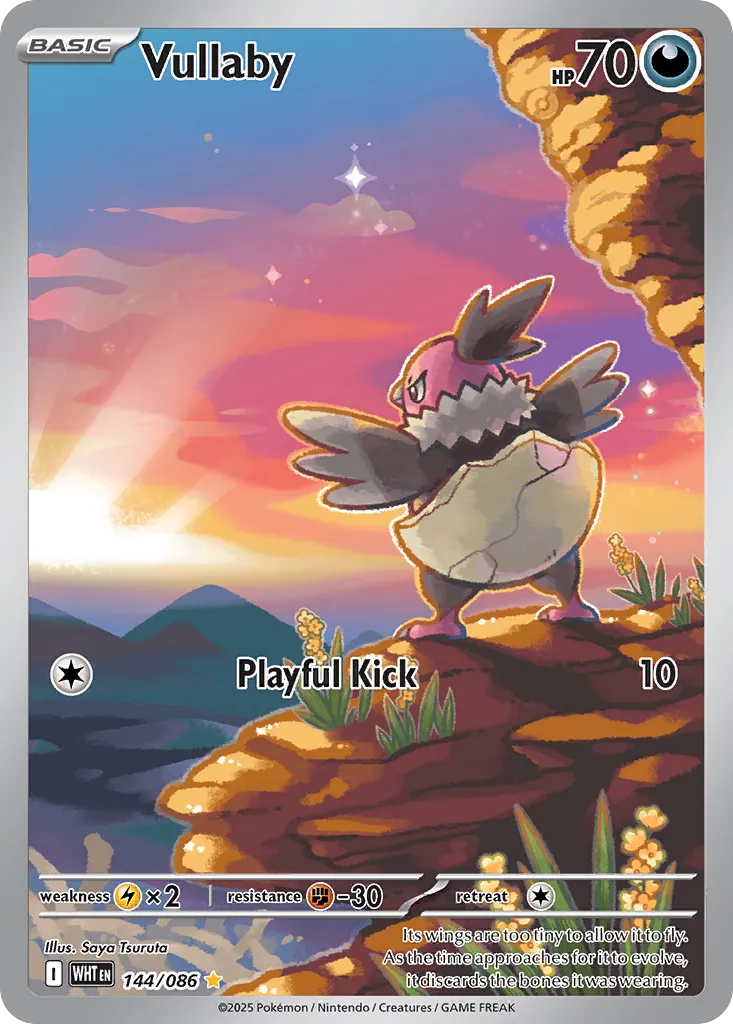 Vullaby 144 — White Flare (English Pokémon TCG card)
