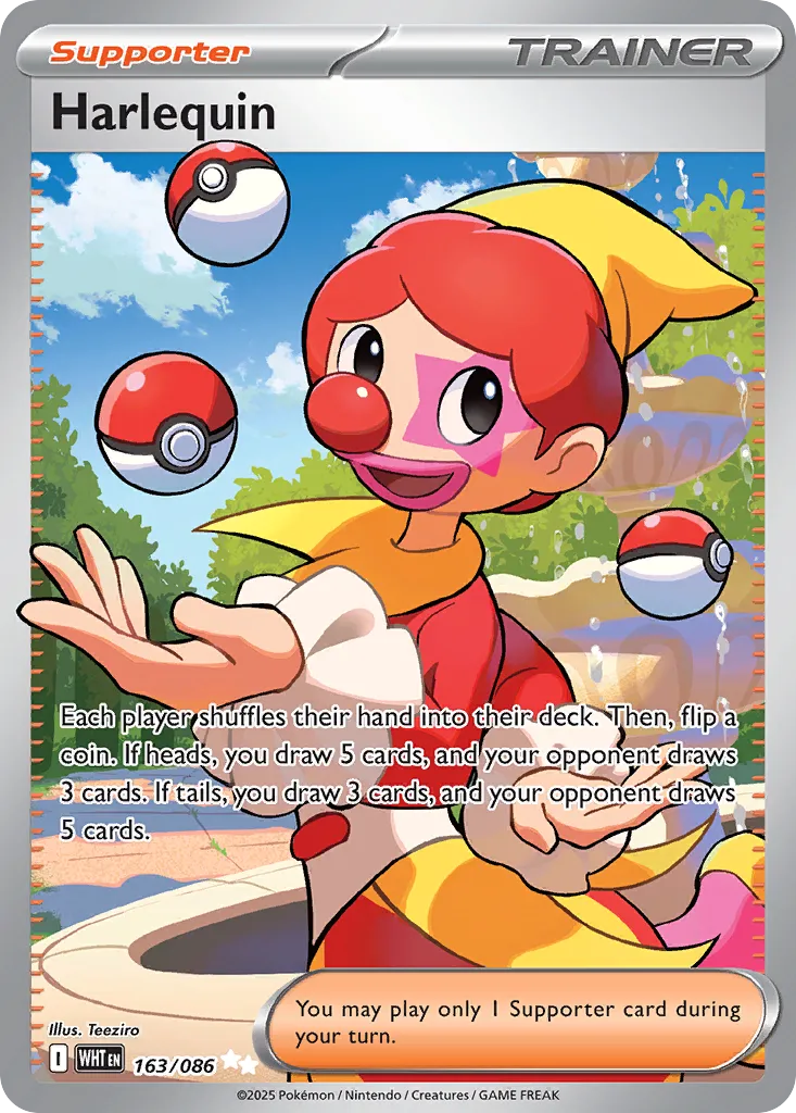 Harlequin 163 — White Flare (English Pokémon TCG card)