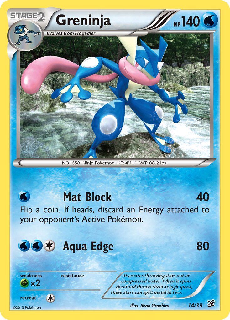 Greninja 014/39 — Kalos Starter Set (English Pokémon TCG card)