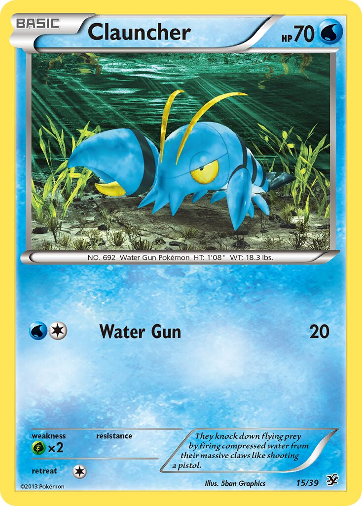 Clauncher 015/39 — Kalos Starter Set (English Pokémon TCG card)