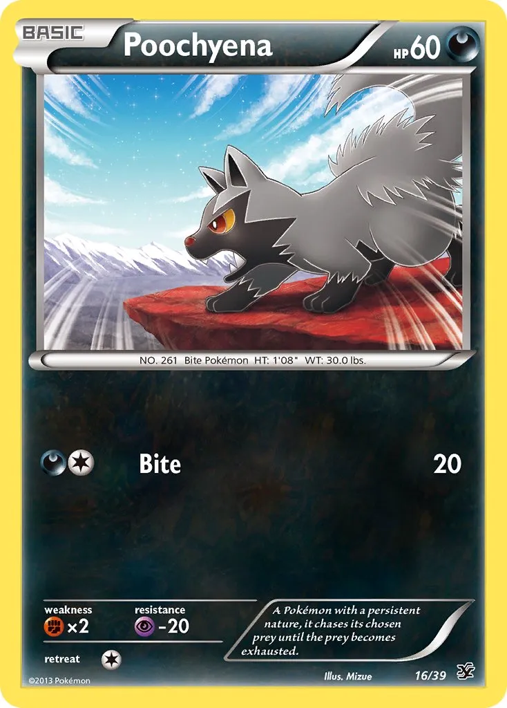 Poochyena 016/39 — Kalos Starter Set (English Pokémon TCG card)