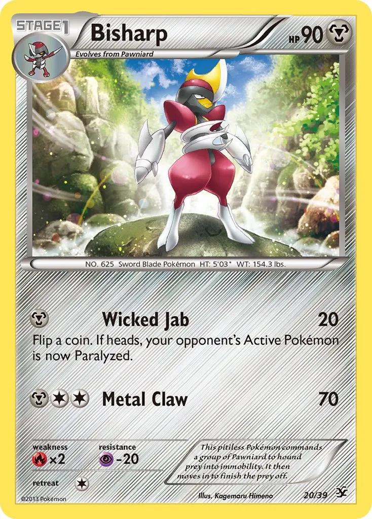 Bisharp 020/39 — Kalos Starter Set (English Pokémon TCG card)