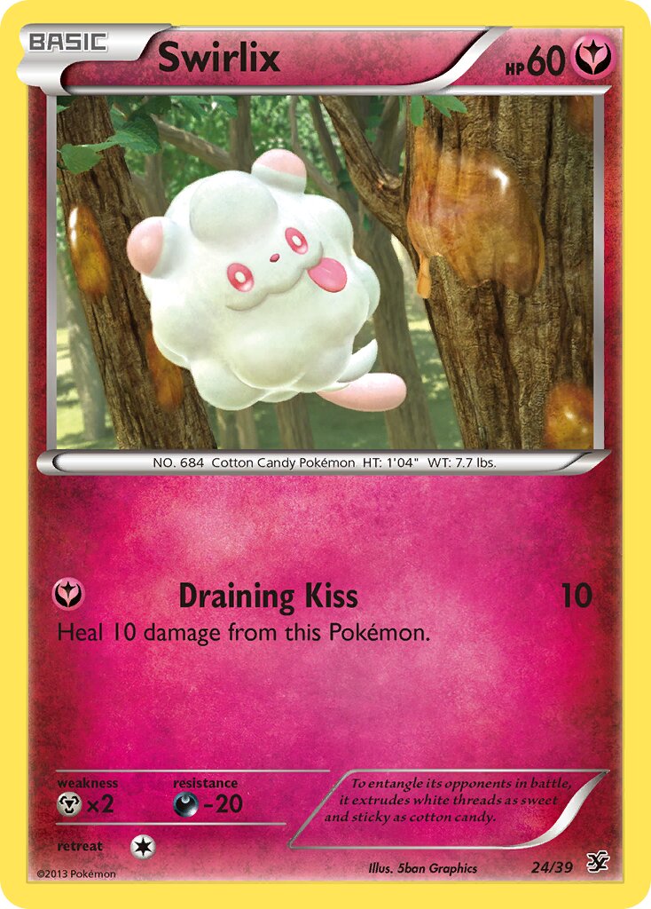 Swirlix 024/39 — Kalos Starter Set (English Pokémon TCG card)