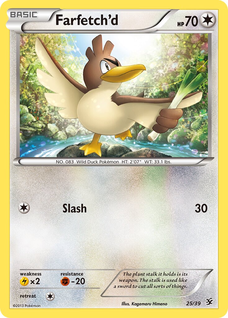 Farfetch'd 025/39 — Kalos Starter Set (English Pokémon TCG card)