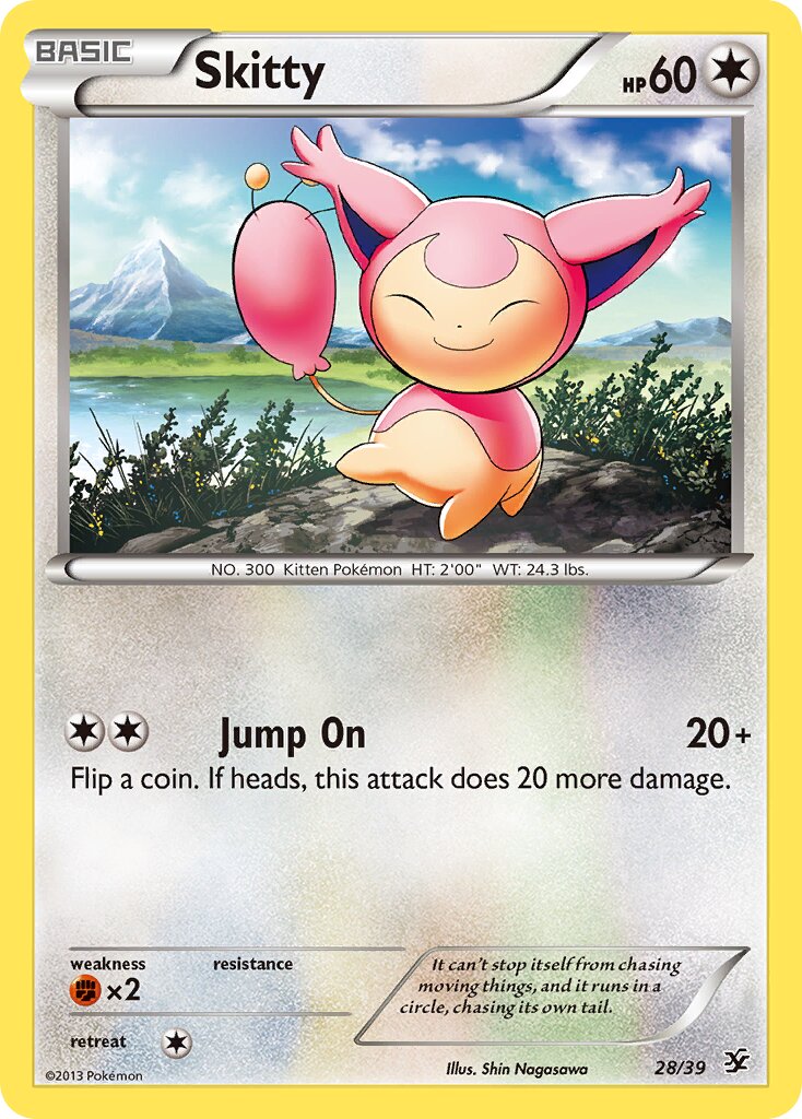Skitty 028/39 — Kalos Starter Set (English Pokémon TCG card)