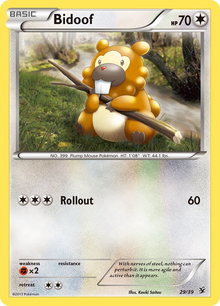 Bidoof 029/39 — Kalos Starter Set (English Pokémon TCG card)