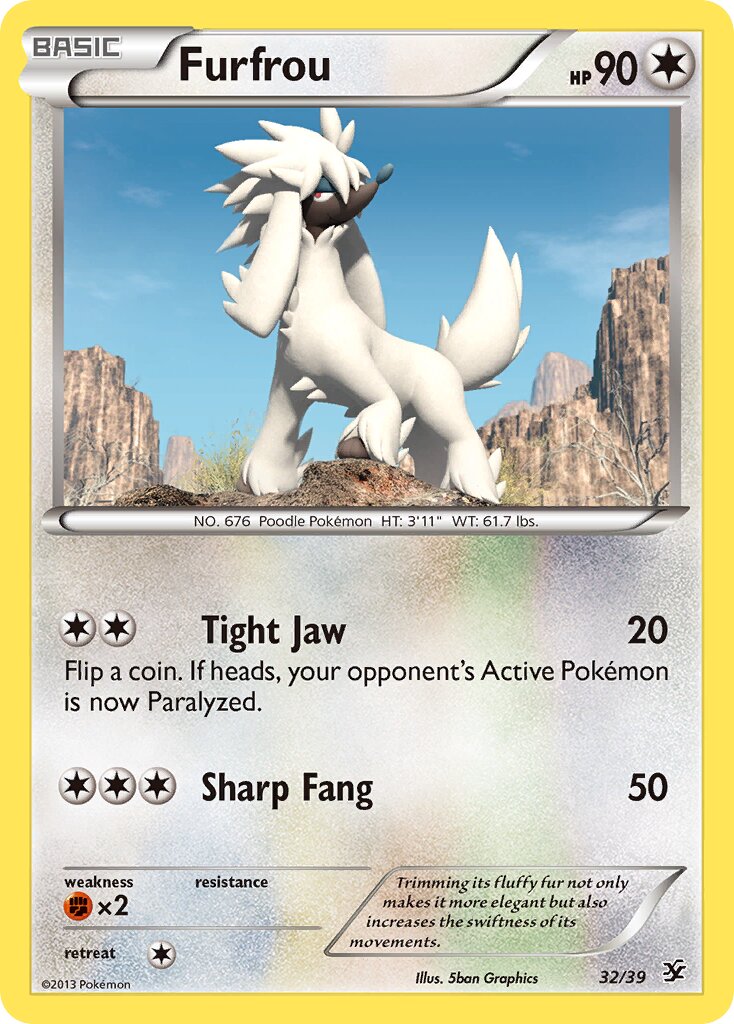 Furfrou 032/39 — Kalos Starter Set (English Pokémon TCG card)