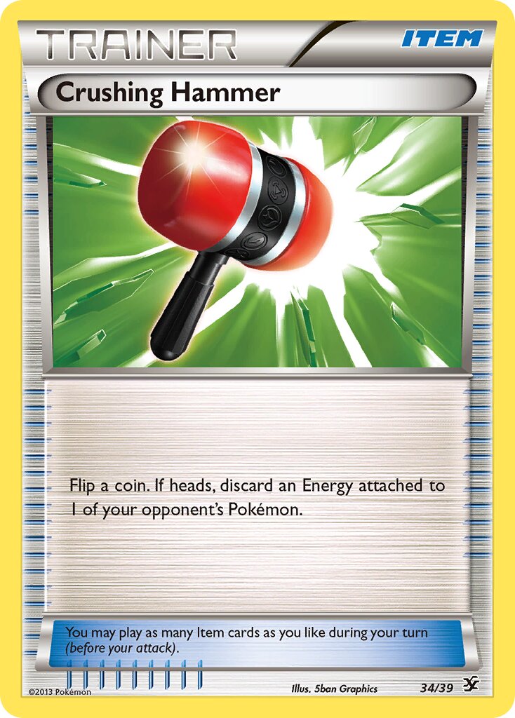 Crushing Hammer 034/39 — Kalos Starter Set (English Pokémon TCG card)