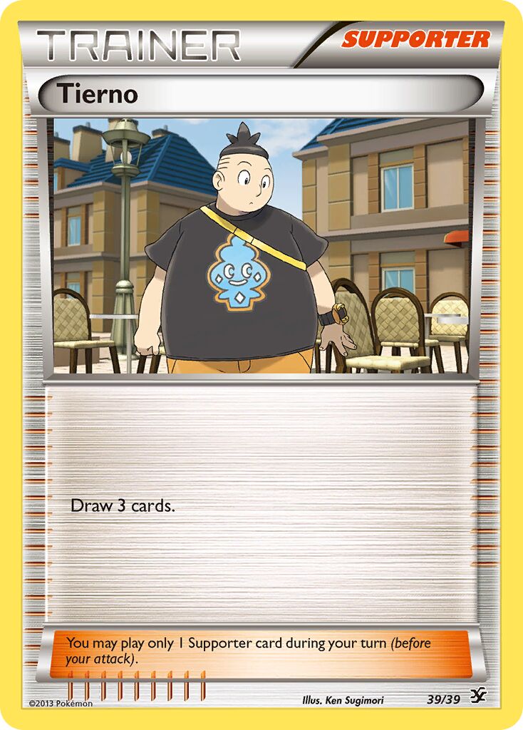 Tierno 039/39 — Kalos Starter Set (English Pokémon TCG card)