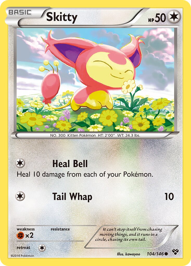 Skitty 104/146 — XY (English Pokémon TCG card)