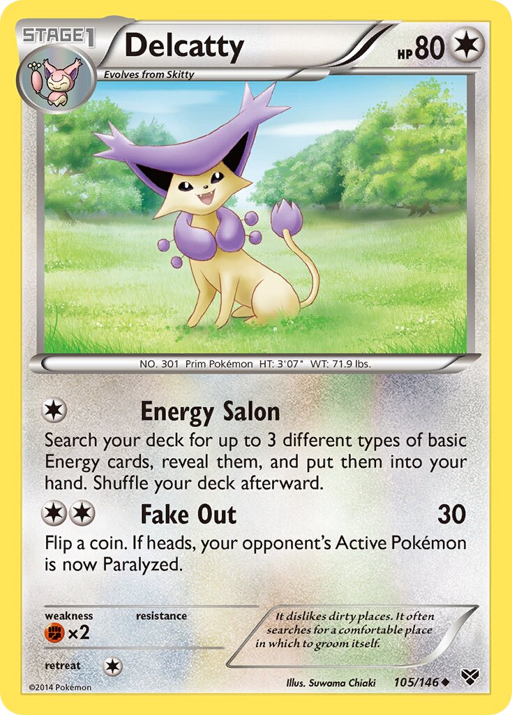 Delcatty 105/146 — XY (English Pokémon TCG card)