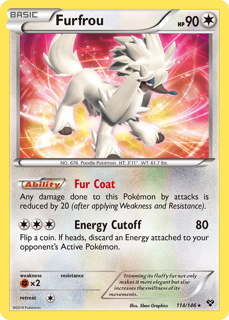 Furfrou 114/146 — XY (English Pokémon TCG card)