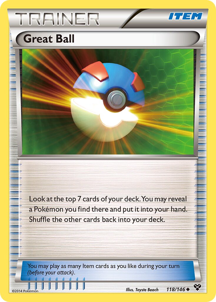 Great Ball 118/146 — XY (English Pokémon TCG card)