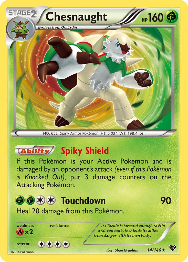 Chesnaught 014/146 — XY (English Pokémon TCG card)