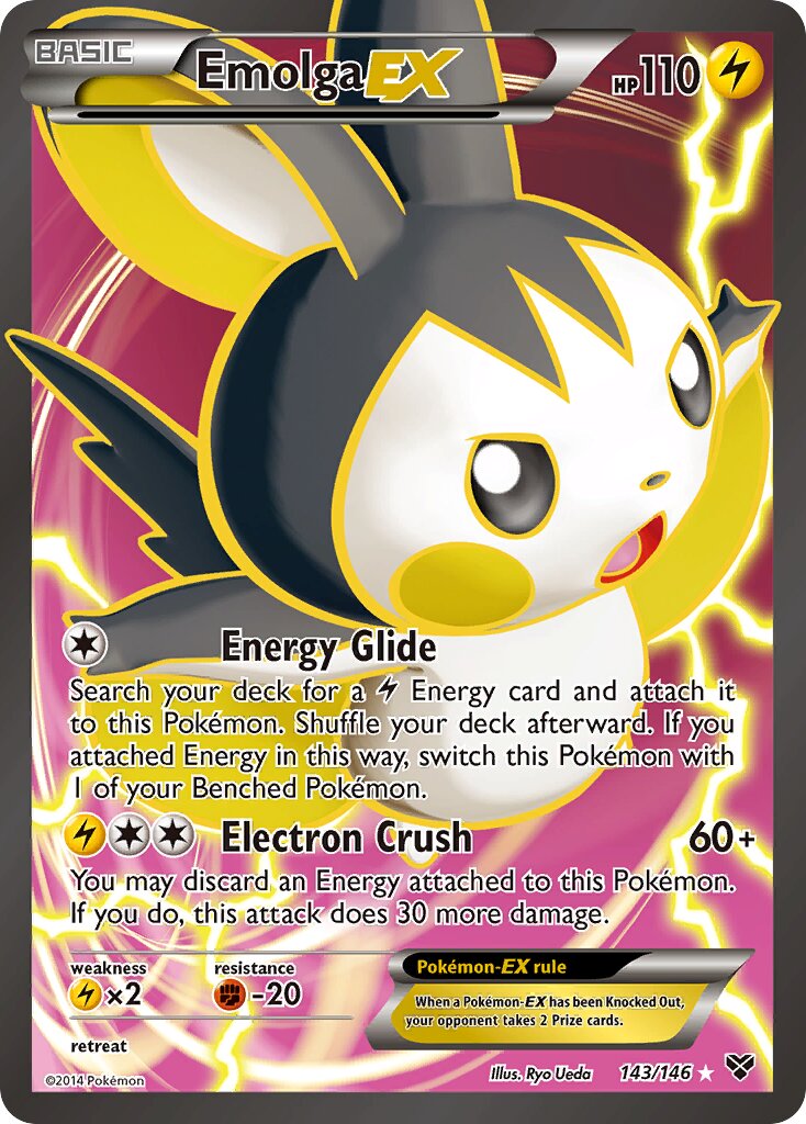 Emolga-EX 143/146 — XY (English Pokémon TCG card)