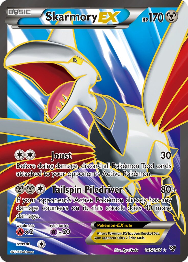 Skarmory-EX 145/146 — XY (English Pokémon TCG card)