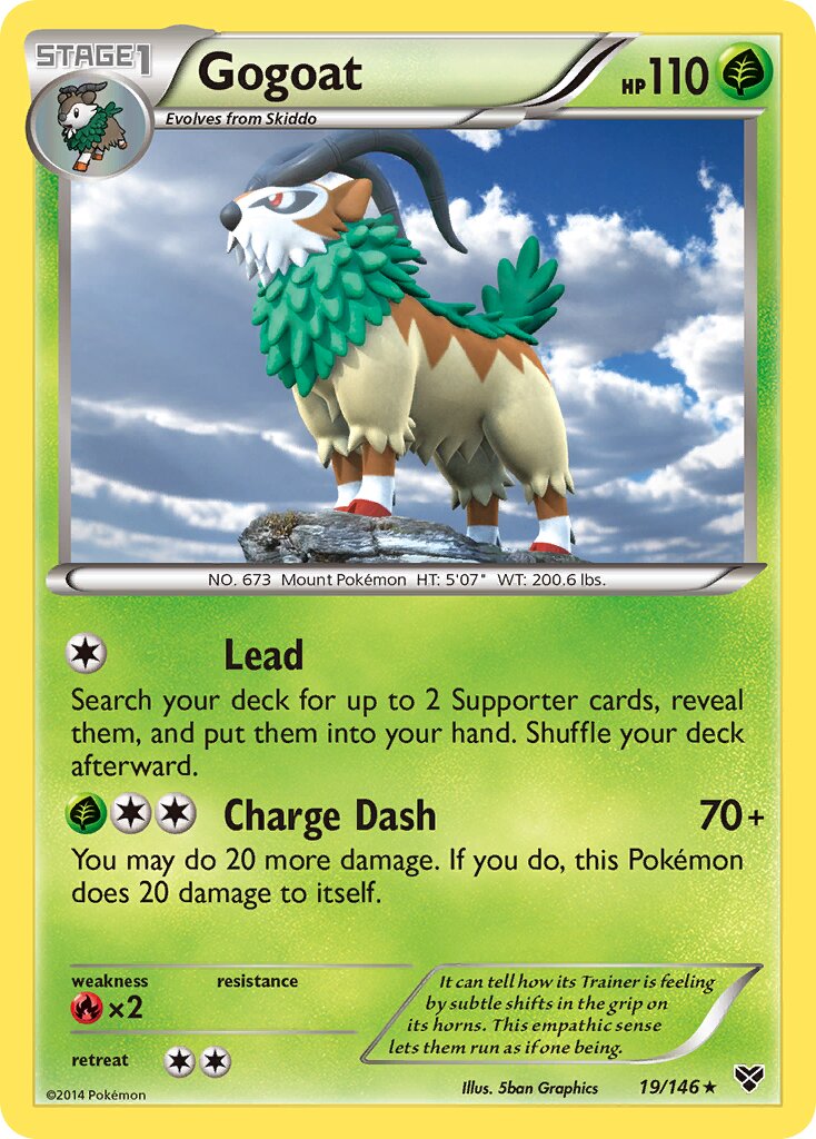 Gogoat 019/146 — XY (English Pokémon TCG card)