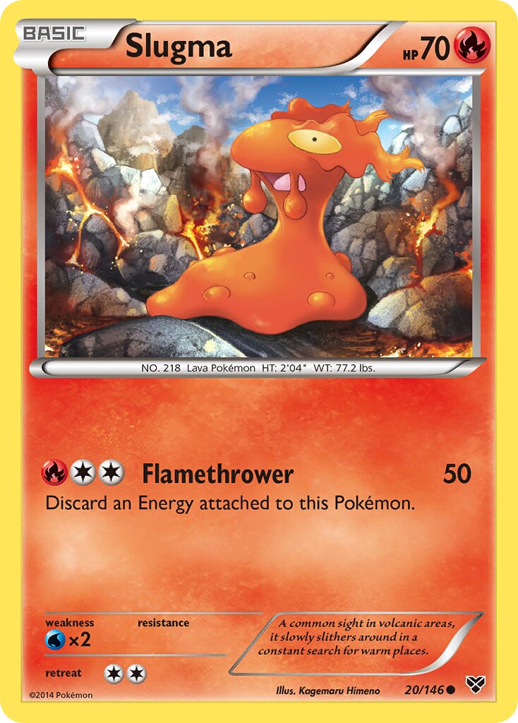 Slugma 020/146 — XY (English Pokémon TCG card)