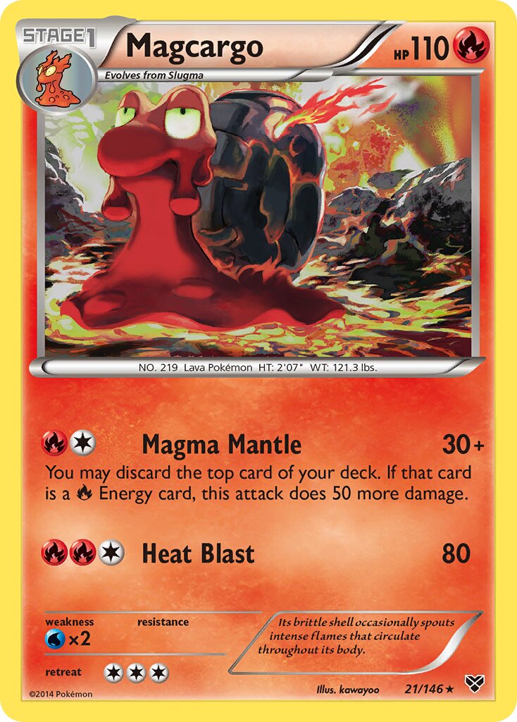 Magcargo 021/146 — XY (English Pokémon TCG card)