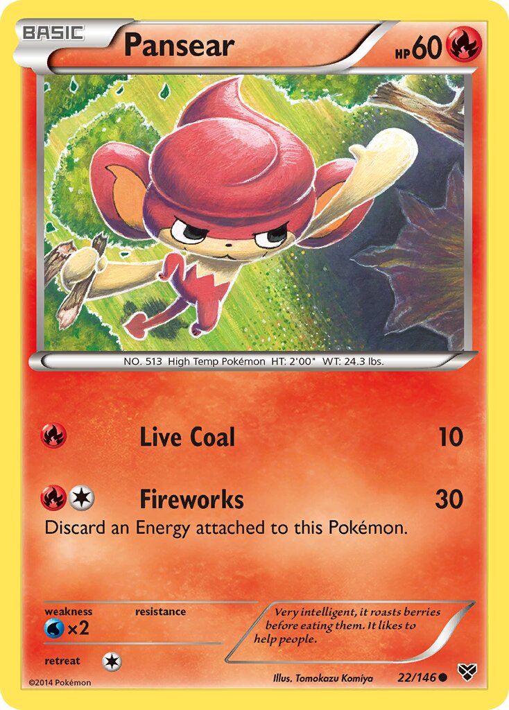 Pansear 022/146 — XY (English Pokémon TCG card)