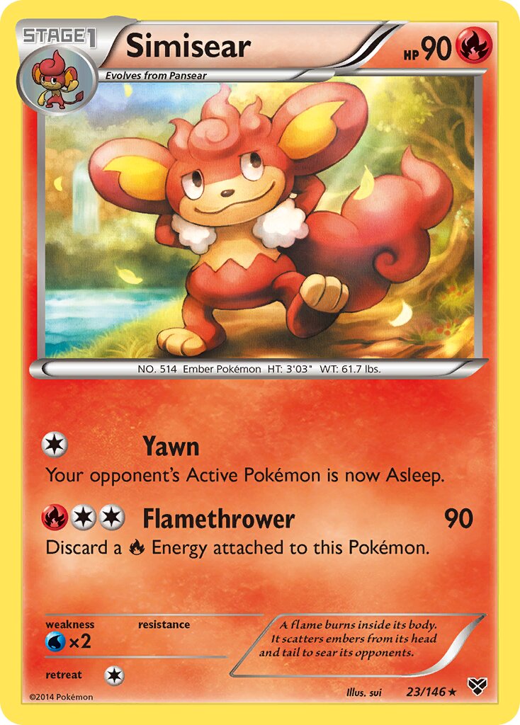 Simisear 023/146 — XY (English Pokémon TCG card)
