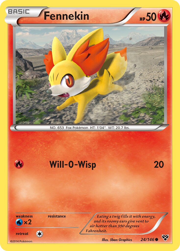 Fennekin 024/146 — XY (English Pokémon TCG card)