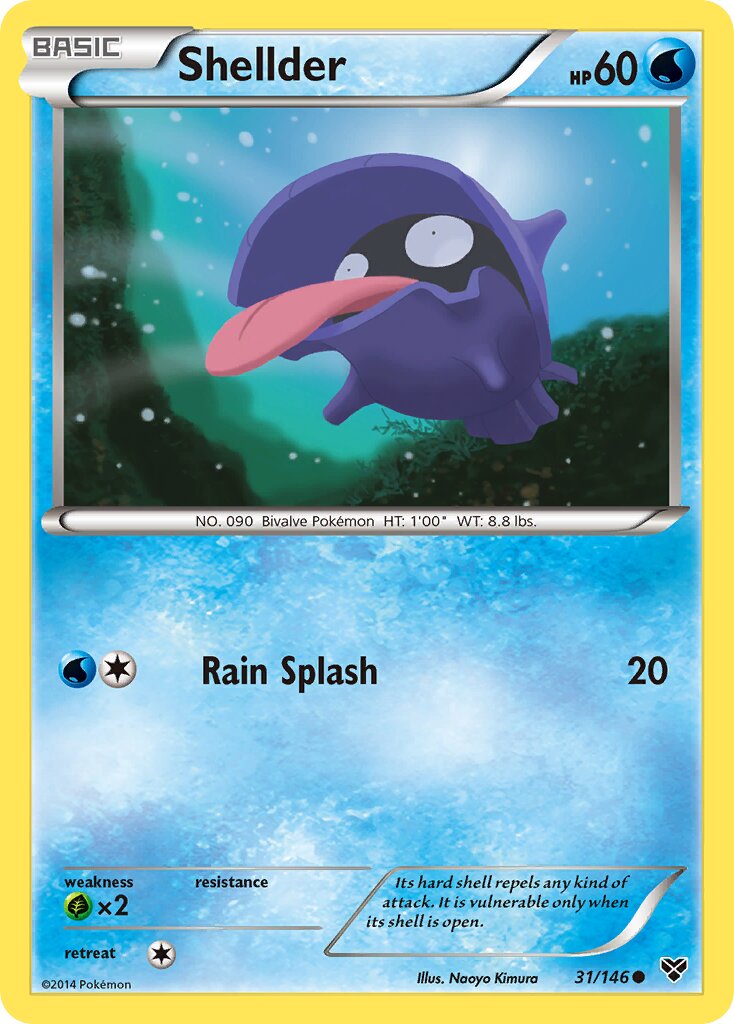 Shellder 031/146 — XY (English Pokémon TCG card)