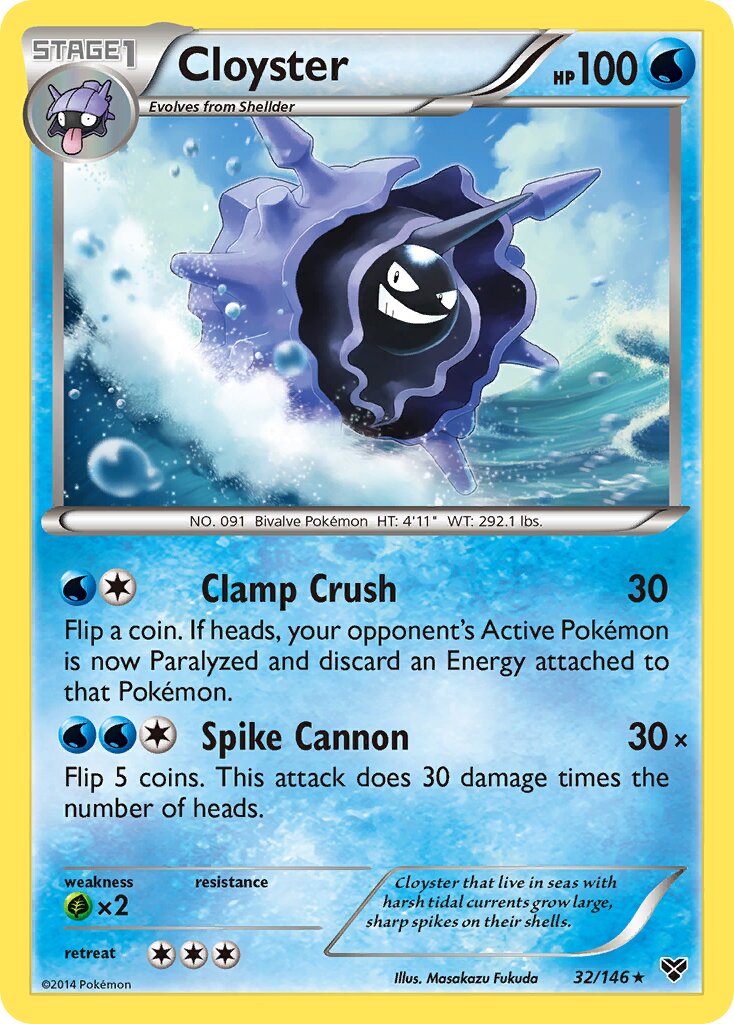 Cloyster 032/146 — XY (English Pokémon TCG card)