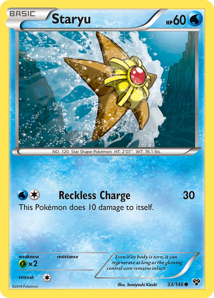 Staryu 033/146 — XY (English Pokémon TCG card)