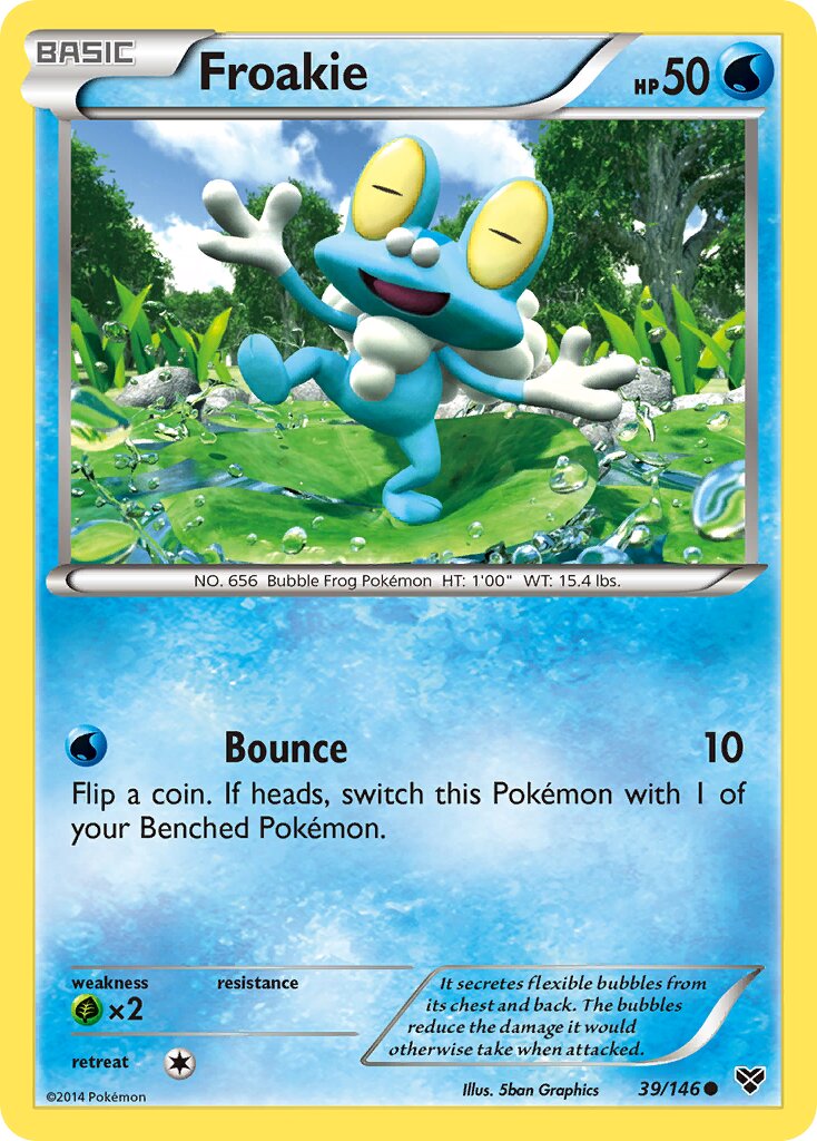 Froakie 039/146 — XY (English Pokémon TCG card)